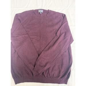 Wallin & Bros Sweater Mens 2XL Maroon Crewneck Pullover Knit Casual